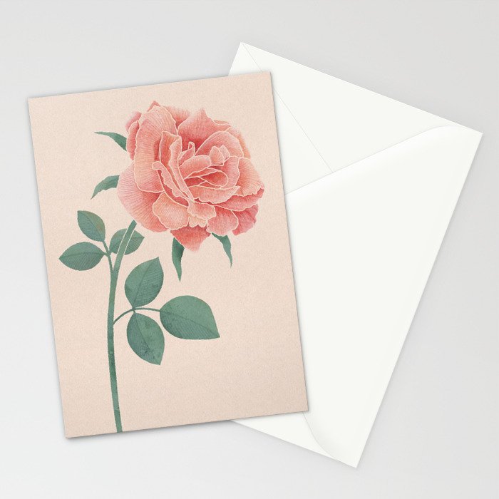 A Simple Rose Stationery Card Gallery Image 2