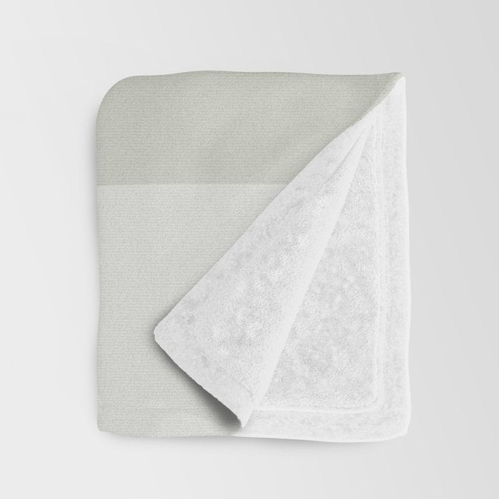 Soft Stripes Broad Stripe Pattern in Peachy Blush Pink, Cream, and Pale Celadon Aqua Mint Throw Blanket Gallery Image 3