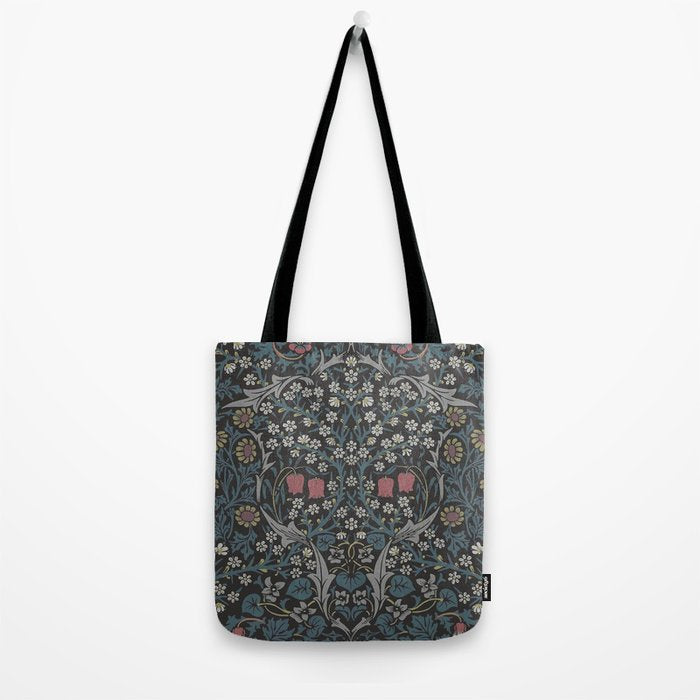 William Morris Midnight Blackthorn  Tote Bag Gallery Image 2