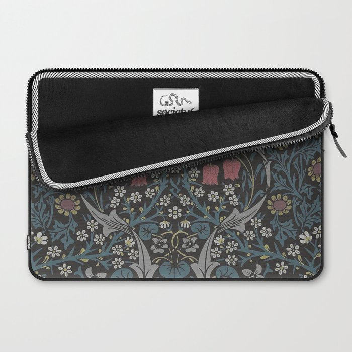 William Morris Midnight Blackthorn  Laptop Sleeve Gallery Image 2