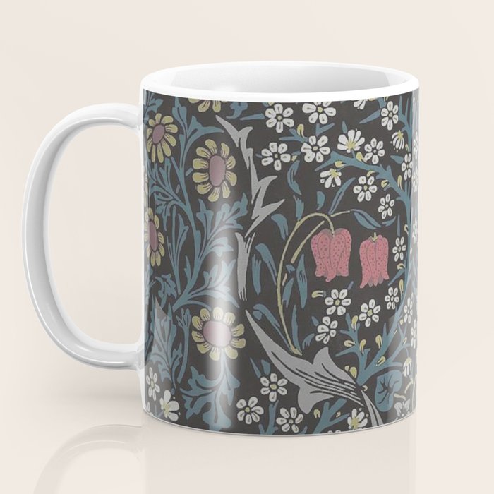 William Morris Midnight Blackthorn  Coffee Mug Gallery Image 3