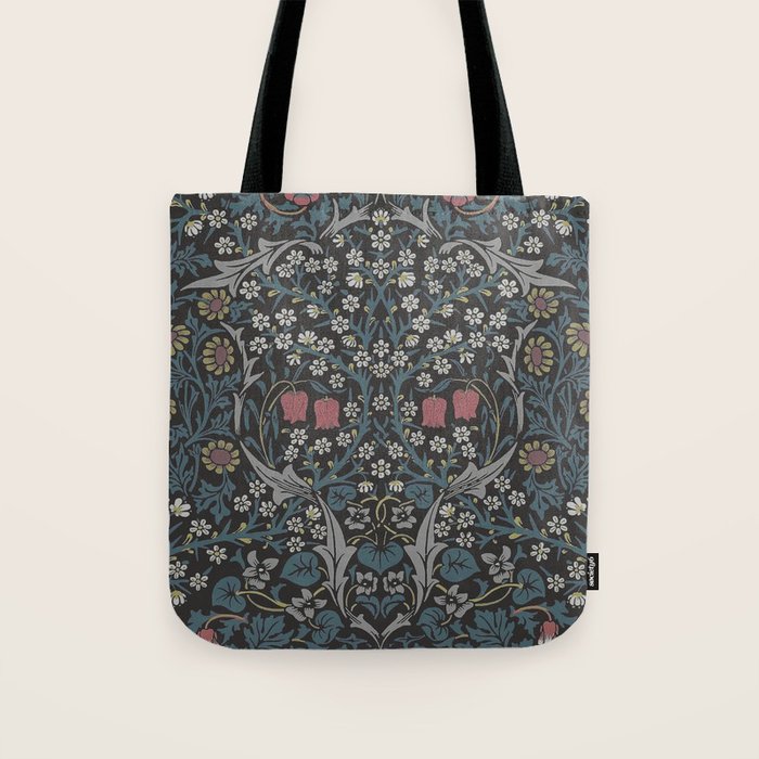 William Morris Midnight Blackthorn  Tote Bag Gallery Image 1