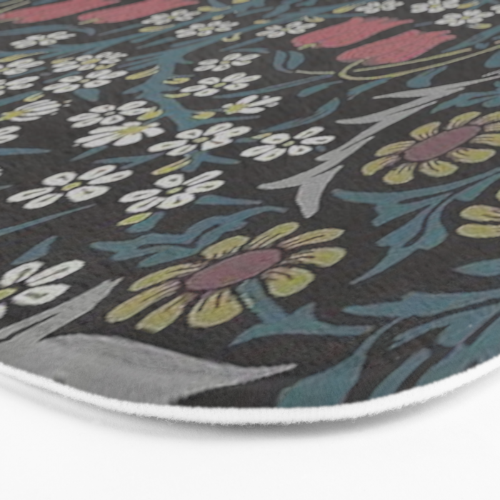 William Morris Midnight Blackthorn  Bath Mat Gallery Image 3