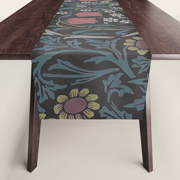 William Morris Midnight Blackthorn  Table Runner Gallery Image 1