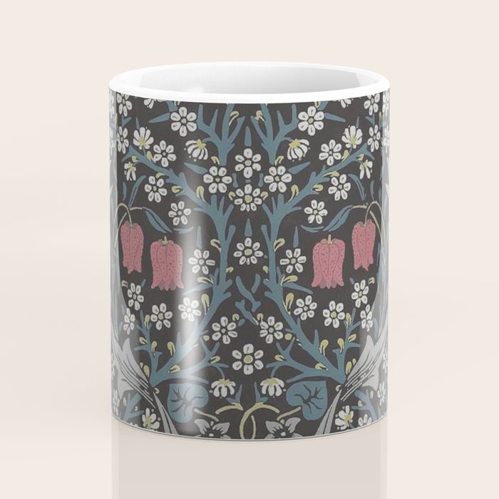 William Morris Midnight Blackthorn  Coffee Mug Gallery Image 4