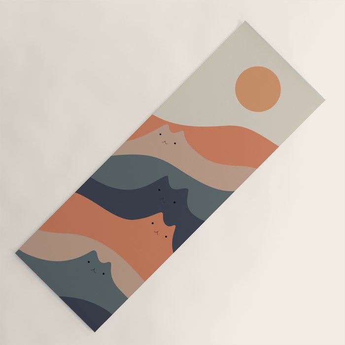 Cat Landscape 90 Yoga Mat Gallery Image 1