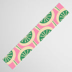 Mid Century Modern Atomic Drops Retro Pattern Pink and Green Table Runner Gallery Image 3
