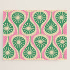 Mid Century Modern Atomic Drops Retro Pattern Pink and Green Jigsaw Puzzle Gallery Image 1