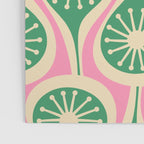 Mid Century Modern Atomic Drops Retro Pattern Pink and Green Poster Gallery Image 3