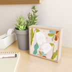 floral minimal shapes 2 Mini Art Print Gallery Image 2