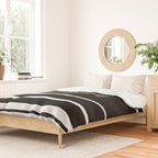 Hello Gorgeous, Gold, Black and White Print Duvet Cover Gallery Image 2