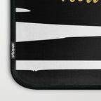 Hello Gorgeous, Gold, Black and White Print Laptop Sleeve Gallery Image 3