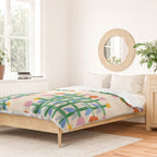 Floral Gingham Duvet Cover Gallery Image 2