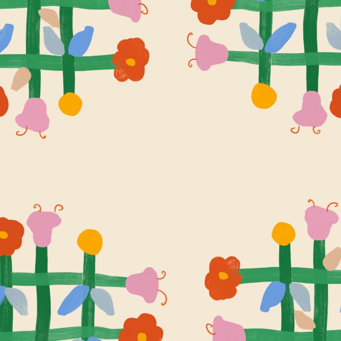 Floral Gingham Coffee Mug Gallery Image 2