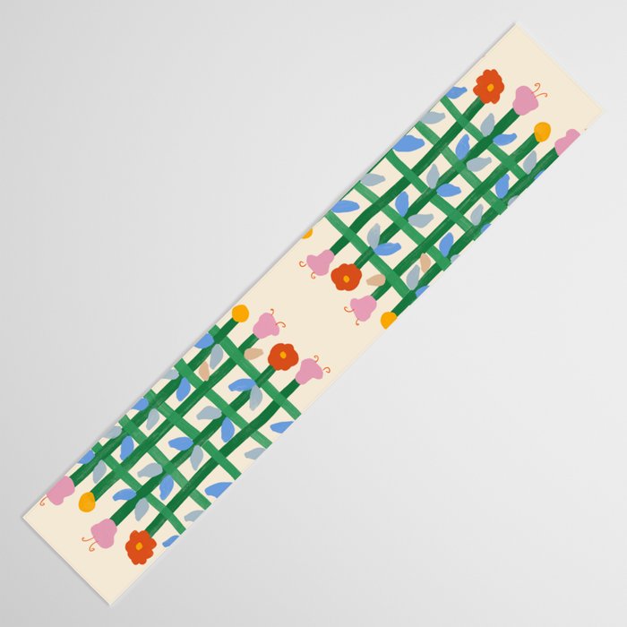 Floral Gingham Table Runner Gallery Image 3