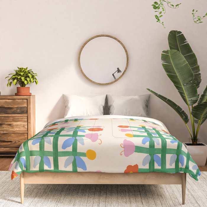 Floral Gingham Comforter Gallery Image 3