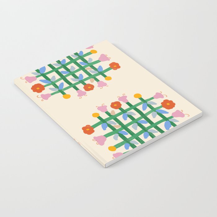 Floral Gingham Notebook Gallery Image 2