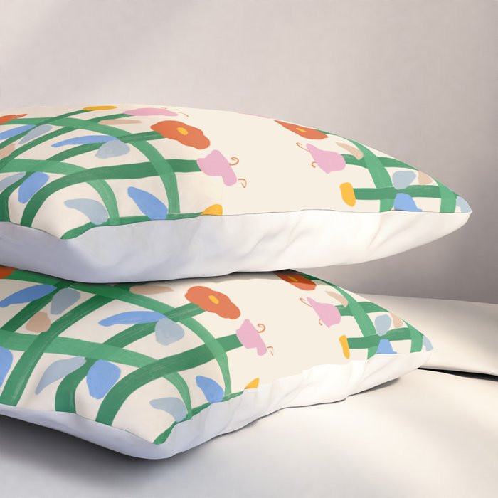 Floral Gingham Pillow Sham Gallery Image 3