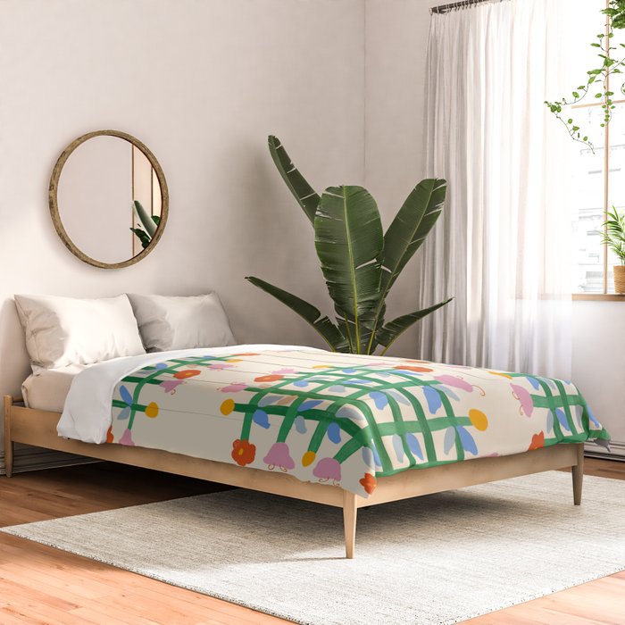 Floral Gingham Comforter Gallery Image 2