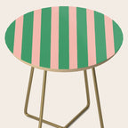 Simple Stripes Pattern - Green Pink Side Table Gallery Image 2