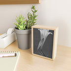 Tulip Blossoms floral black and white photography / photograph Mini Art Print Gallery Image 2