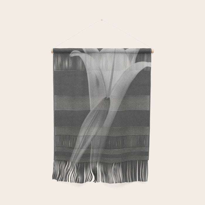 Tulip Blossoms floral black and white photography / photograph Wall Hanging Gallery Image 1