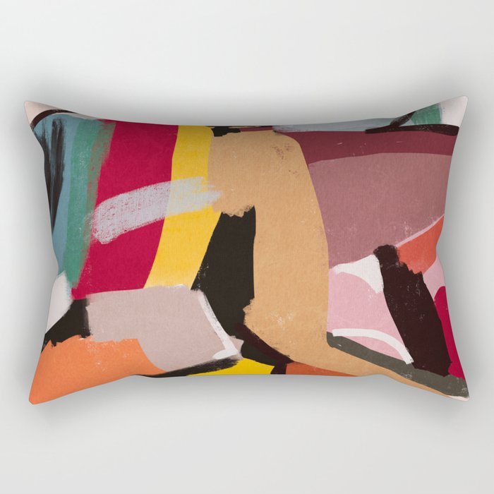 Modern Abstract Art 60 Rectangular Pillow Gallery Image 2