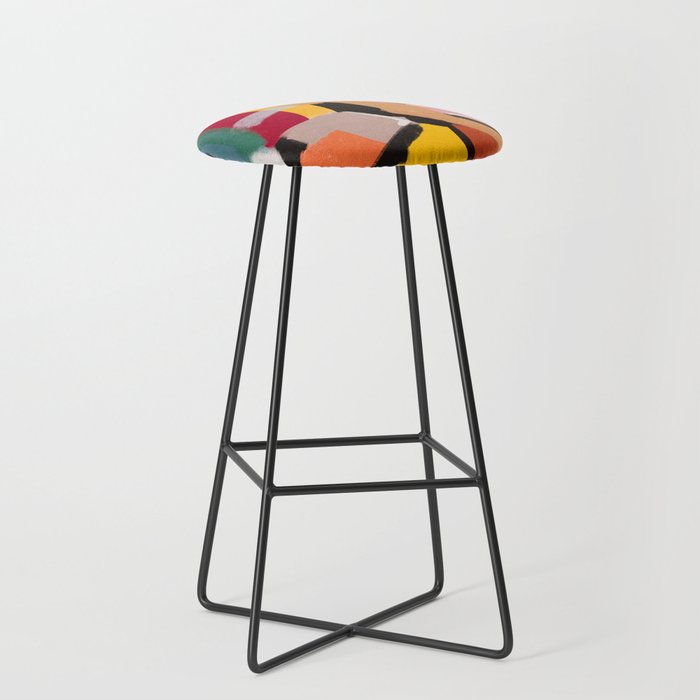 Modern Abstract Art 60 Stool Gallery Image 1
