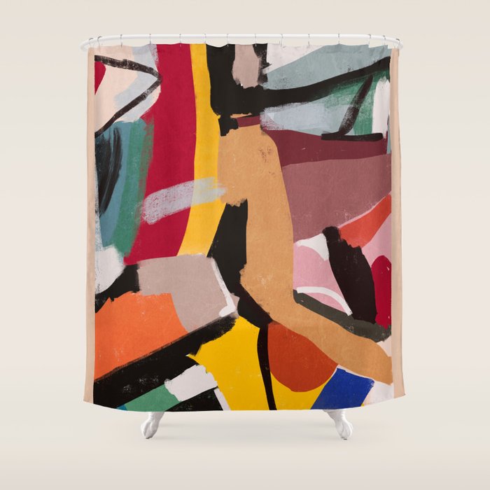 Modern Abstract Art 60 Shower Curtain Gallery Image 1