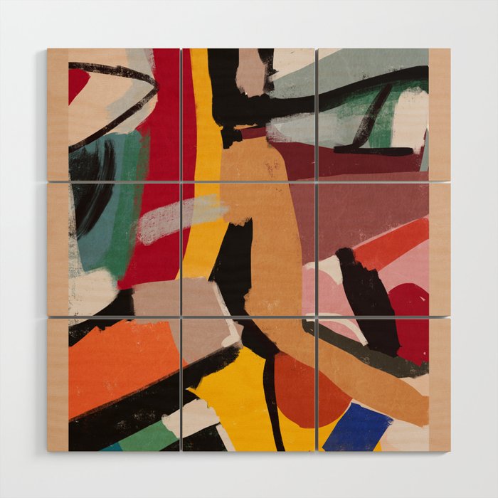 Modern Abstract Art 60 Wood Wall Art Gallery Image 1