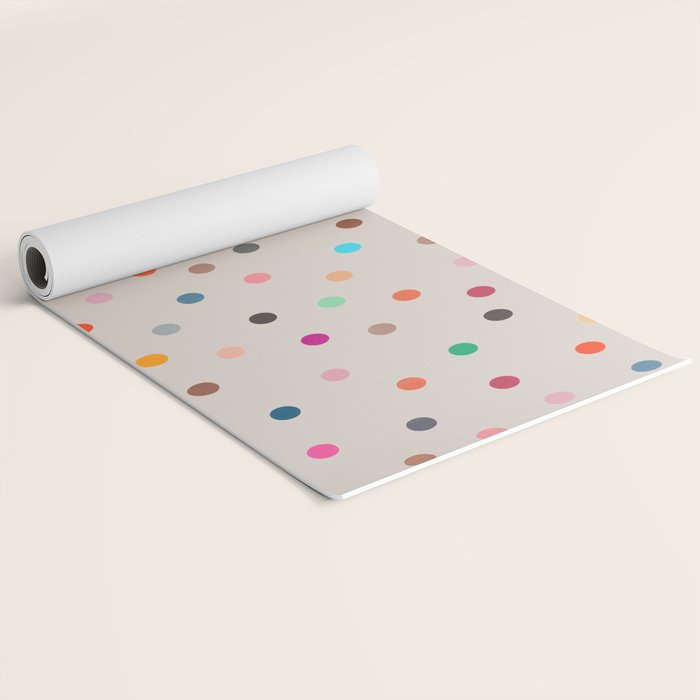 vintage dots 35 Yoga Mat Gallery Image 2