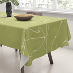 Line Drawing Flowers 2 Tablecloth Gallery Image 3