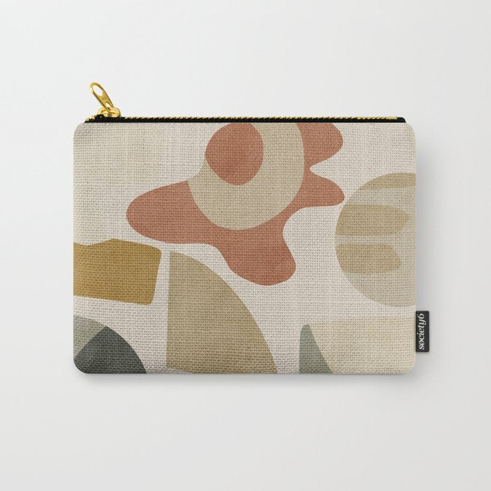 mid modern earth tones 3 Carry All Pouch Gallery Image 1