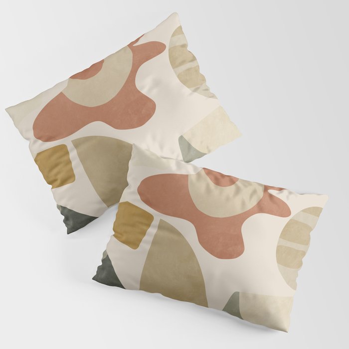 mid modern earth tones 3 Pillow Sham Gallery Image 3
