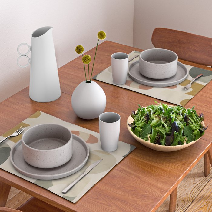 mid modern earth tones 3 Placemat Gallery Image 2