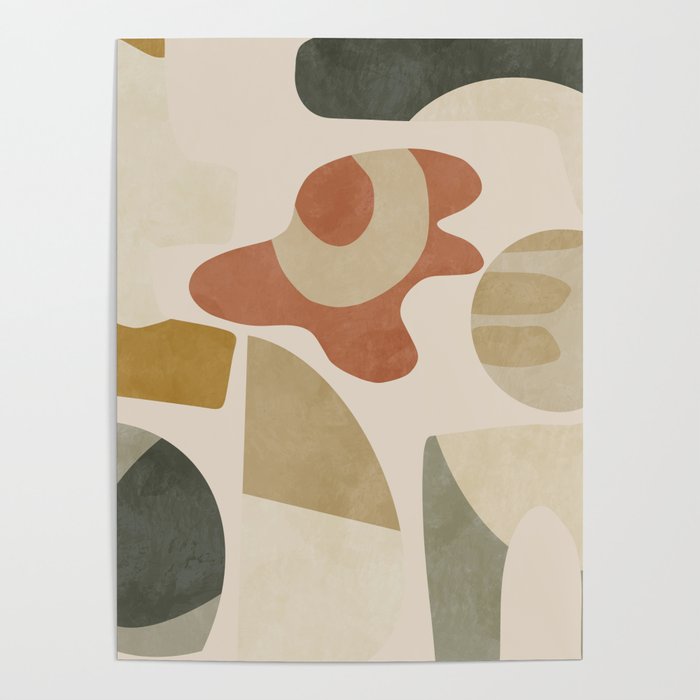 mid modern earth tones 3 Poster Gallery Image 4