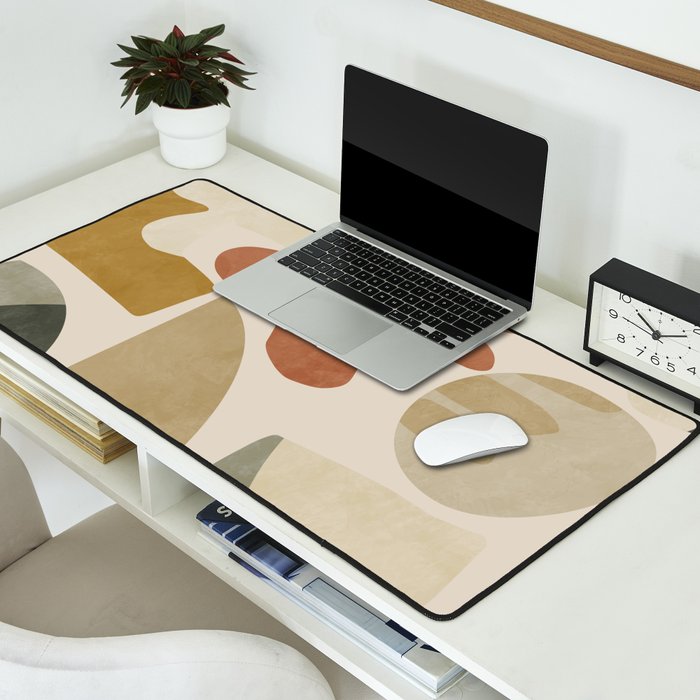 mid modern earth tones 3 Desk Mat Gallery Image 2