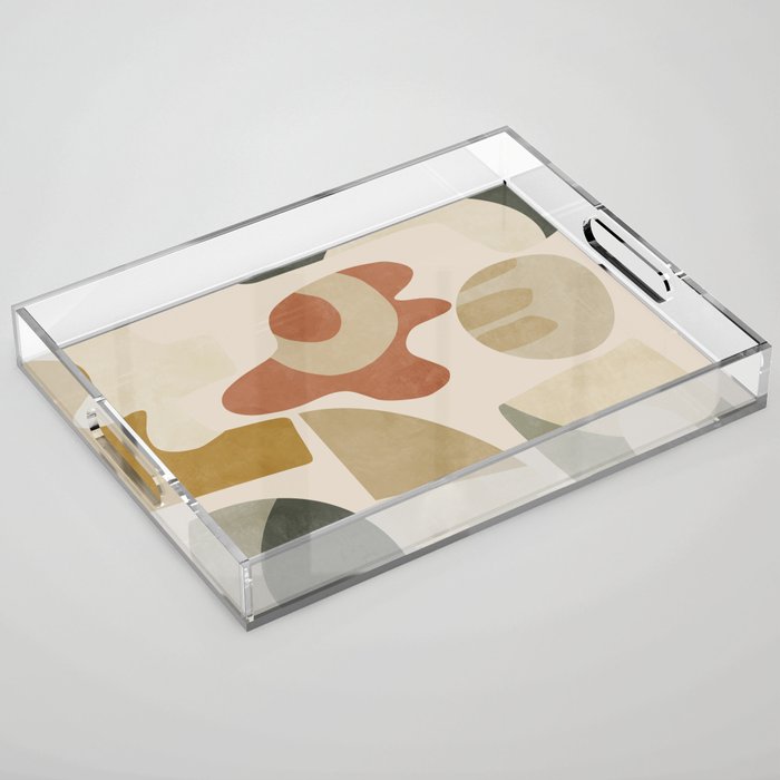 mid modern earth tones 3 Acrylic Tray Gallery Image 1