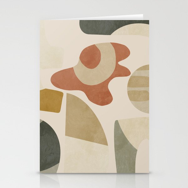 mid modern earth tones 3 Stationery Card Gallery Image 2