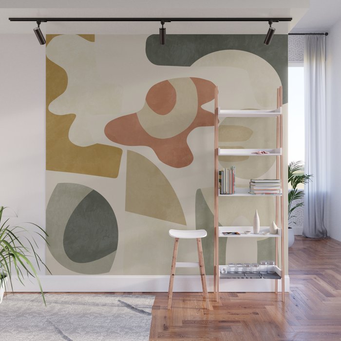 mid modern earth tones 3 Wall Mural Gallery Image 1