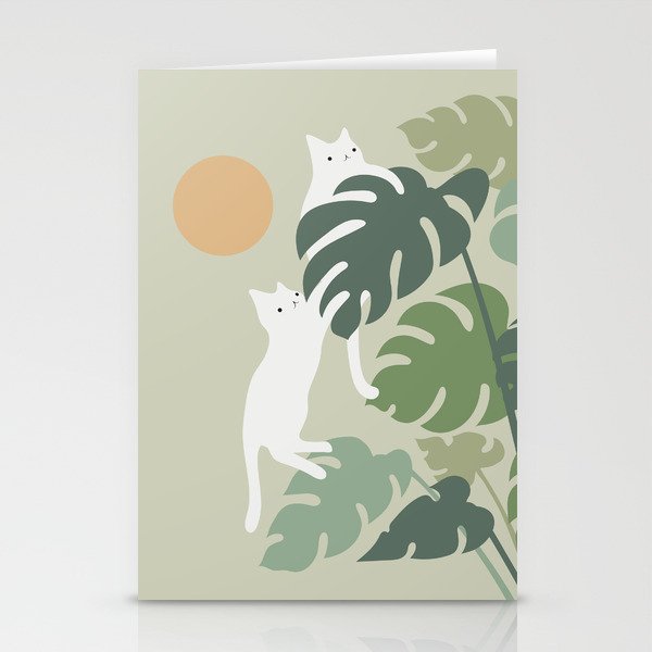 Cat and Plant 42 Stationery Card Gallery Image 2