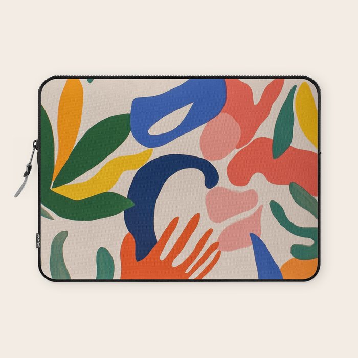 Matisse Style Abstract Cut Outs Illustrations Laptop Sleeve Gallery Image 1