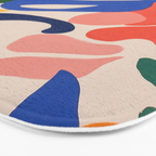Matisse Style Abstract Cut Outs Illustrations Bath Mat Gallery Image 3