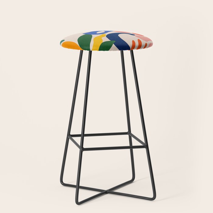 Matisse Style Abstract Cut Outs Illustrations Stool Gallery Image 1