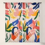Matisse Style Abstract Cut Outs Illustrations Window Curtain Gallery Image 5