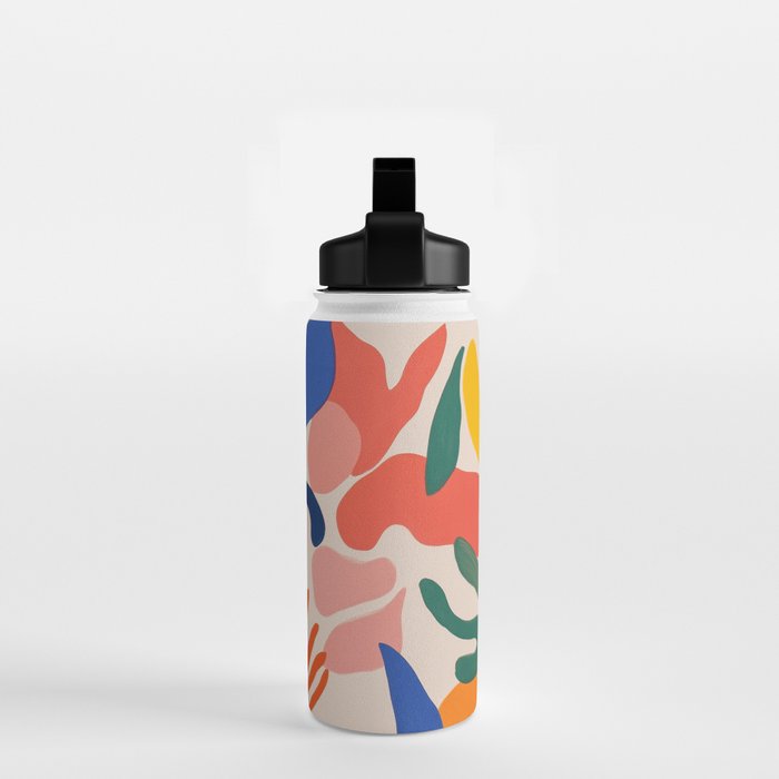 Matisse Style Abstract Cut Outs Illustrations Water Bottle Gallery Image 2