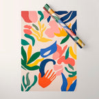 Matisse Style Abstract Cut Outs Illustrations Wrapping Paper Gallery Image 1