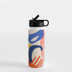 Matisse Style Abstract Cut Outs Illustrations Water Bottle Gallery Image 1