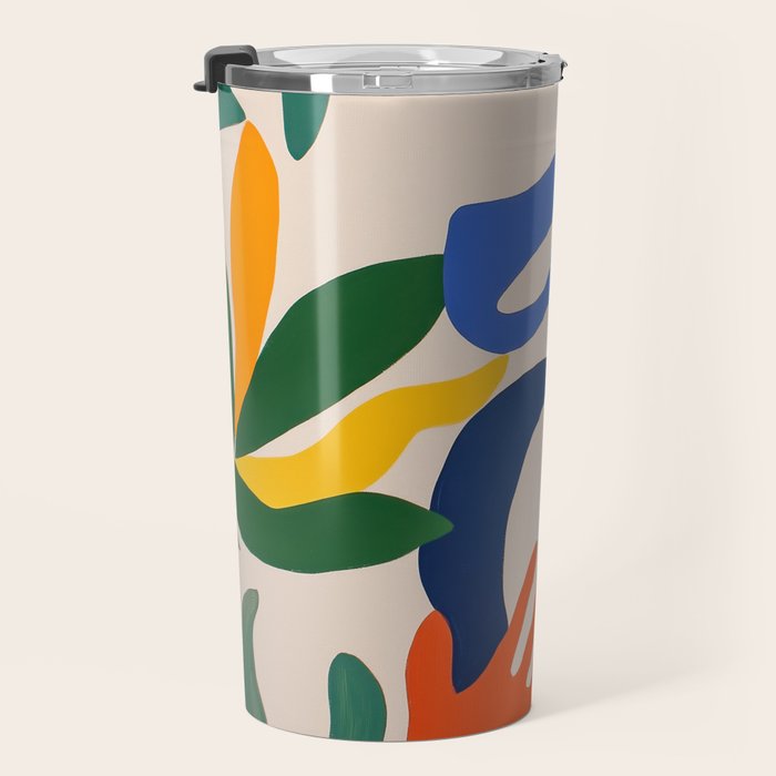 Matisse Style Abstract Cut Outs Illustrations Travel Mug Gallery Image 3