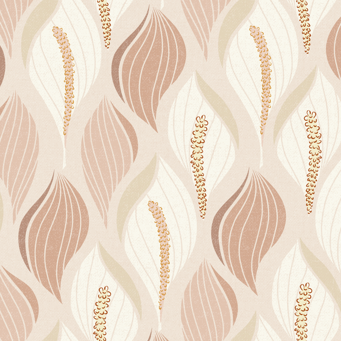 Minimalistic flow Peace lily soft peach Coffee Mug Gallery Image 2